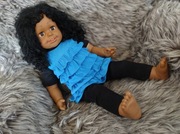Lalka duży bobas Smoby reborn 60cm Afroamerykanka Murzynka unikat bobasek