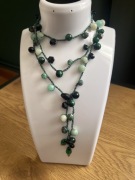 Naszyjnik wykonany na szydełku