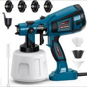 Pistolet natryskowy do farb 1400ml 850W, 4 dysze, 3 tryby. Warszawa