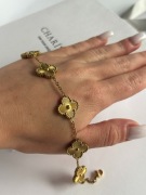 Bransoletka koniczynki ze stali nierdzewnej