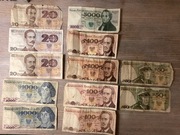 Stare banknoty obiegowe PRL