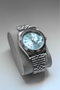 Zegarek Custom Seiko Mod Datejust Arabic Ice Blue