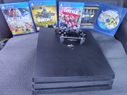 Zestaw konsola Sony PS4 PRO 1TB CUH7216B Pad 4Gry i okablowanie 