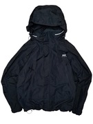 Profesjonalna Czarna kurtka z kapturem helly hansen przeciwdeszczowa