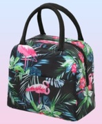 Torba z flamingami termiczna śniadaniowa lunch box śniadaniówka kolorowa