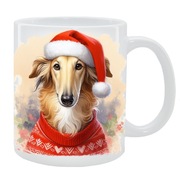 KUBEK Z PSEM Chart rosyjski borzoj - PREZENT, PERSONALIZOWANY, 24HWYS