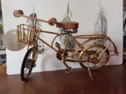 metalowy rower figurka