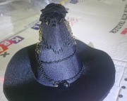 miniaturowy cylinder w stylu czarownicy, opaska na głowę w stylu gotyckim