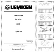 Lemken Gigant 800 Parts Catalog Katalog części, schematy budowy