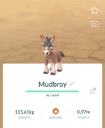 Wymiana Pokemon Go Mudbray Możliwość Lucky! 