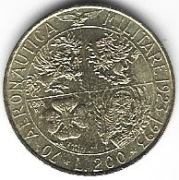 Italia 200 lira 1993 okol.