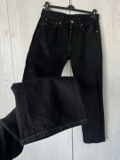 Czarne proste jeansy Levi’s 501 W32 L32