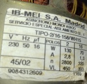 Silnik IB-MEI, TIPO-2, WH15, z pralki Whirlpool AWT 2250, inne czesci