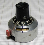 Gałka pokrętło z licznikiem do potencjometru oś 6mm [043-101]