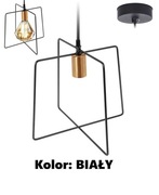 Lampa wisząca kwadratowa industrialna 30 cm nowoczesny styl i elegancja 