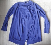 Guess sweter kardigan damski granatowy wiskoza okazja granat M S L 38 36 40