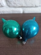 2 stare bombki choinkowe cytrynki PRL