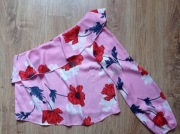 Nowa różowa bluzka w kwiaty