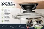 Wieszak na pokrywkę garnka | uchwyt pod szafkę kuchenną | 55 mm
