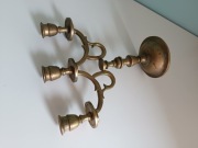 Trzy ramienny świecznik  , mosiądz .