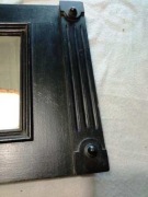 Lustro Art Deco czarna rama Retro, Vintage