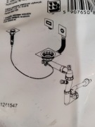 Deante komplet syfon do zlewu jednokomorowy z korkiem automatycznym 