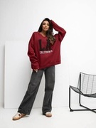 BLUZA DRESOWA DAMSKA BASIC OVERSIZE OCIEPLANA 