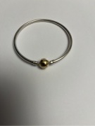 Pandora bransoletka bangle 14 k zapięcie 19 cm