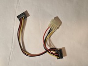 Adapter Molex > 2x SATA do zasilania dysków twardych 