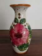 Made in Italy włoski fajansowy wazon z ogrodową piwonią