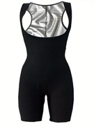 damskie spodenki do jogi sauna kombinezon spodenki bezrękawnikowe bodycon