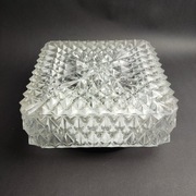 Plafon szklany w kwadracie , oryginalny wzór , stan bardzo dobry