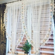 Firana gotowa z  gipiurą i cyrkoniami 