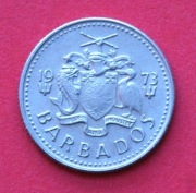 10  Centów  1973  r -     Barbados    Mewa   stan !!!