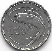 Malta 10 cents 1986