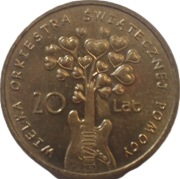 2 złote z 2012 rok - 20 LAT WOŚP + FOLDER W PDF - OBEJRZYJ MOJĄ OFERTĘ