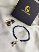 Zestaw kolczyki i bransoletka z Szafiru 