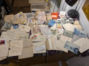 Różne druki ulotne: Hotel, PTTK, PZPR, zaproszenia ślubne, E.Wedel chrupka