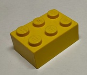 Lego 3002 klocek 2x3 żółty - 5 sztuk !