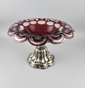 Patera Biedermeier srebro pol XIX w.