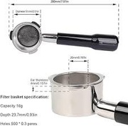 Capfei Portafilter, Kolba do Ekspresu 51mm Kolor czarny 