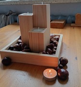 Świecznik ozdobny wersja jesienna