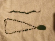 Naszyjnik z branzoletką z agatu