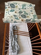 łóżeczko z materacem i przewijak