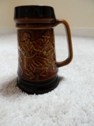 kufel gliniany ozdobny