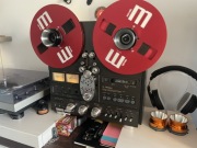 Szpule magnetofonowe 26,5cm - Maxell - czerwone