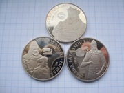 Białoruś 1 rubel PROF x 3 Siła i Obrona Państwa n. nakład