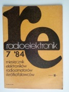 Radioelektronik miesięcznik 7/84  (spis treści na zdjęciu)
