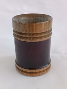 Matero Guampa Terere Yerba Mate Palo Santo + skóra