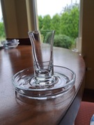 Szklany świecznik na jedną świeczkę 8 cm